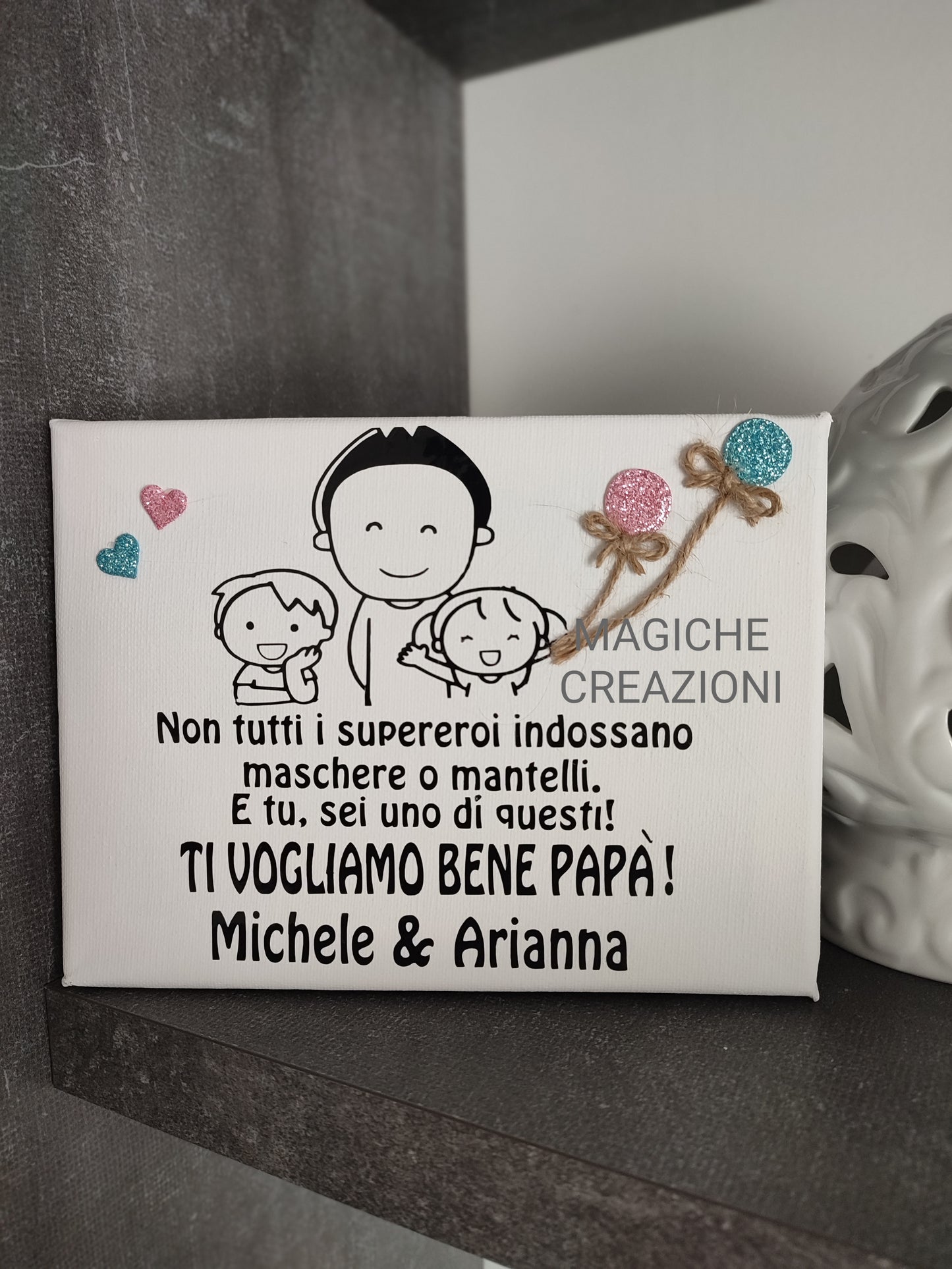 Tela personalizzata per la Festa del Papà