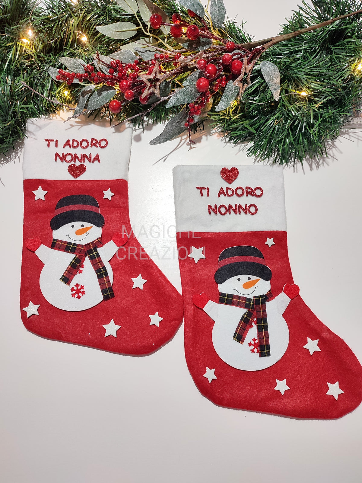 Calza della Befana grande personalizzata