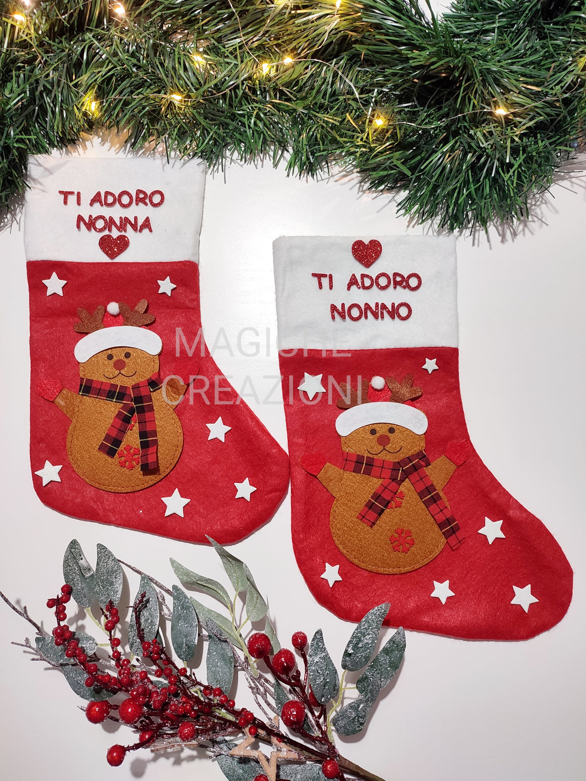 Calza della Befana grande personalizzata