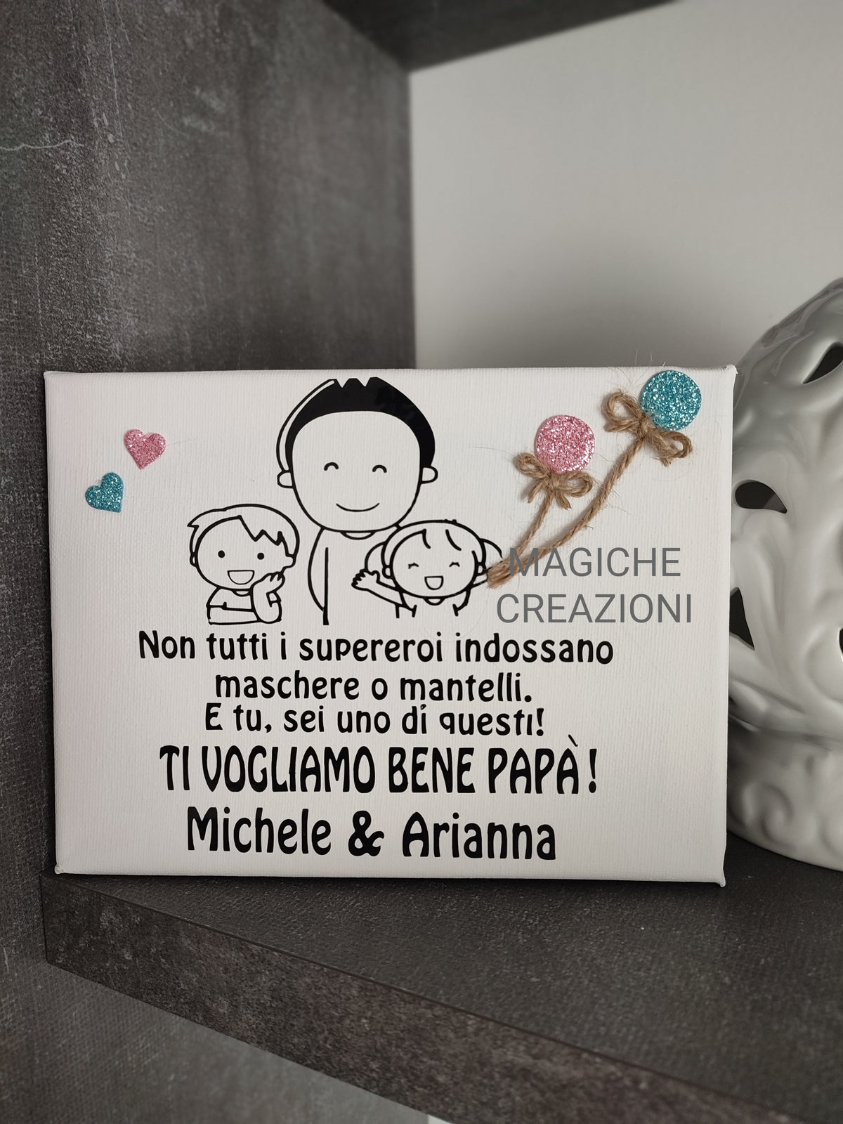 Tela personalizzata per la Festa del Papà