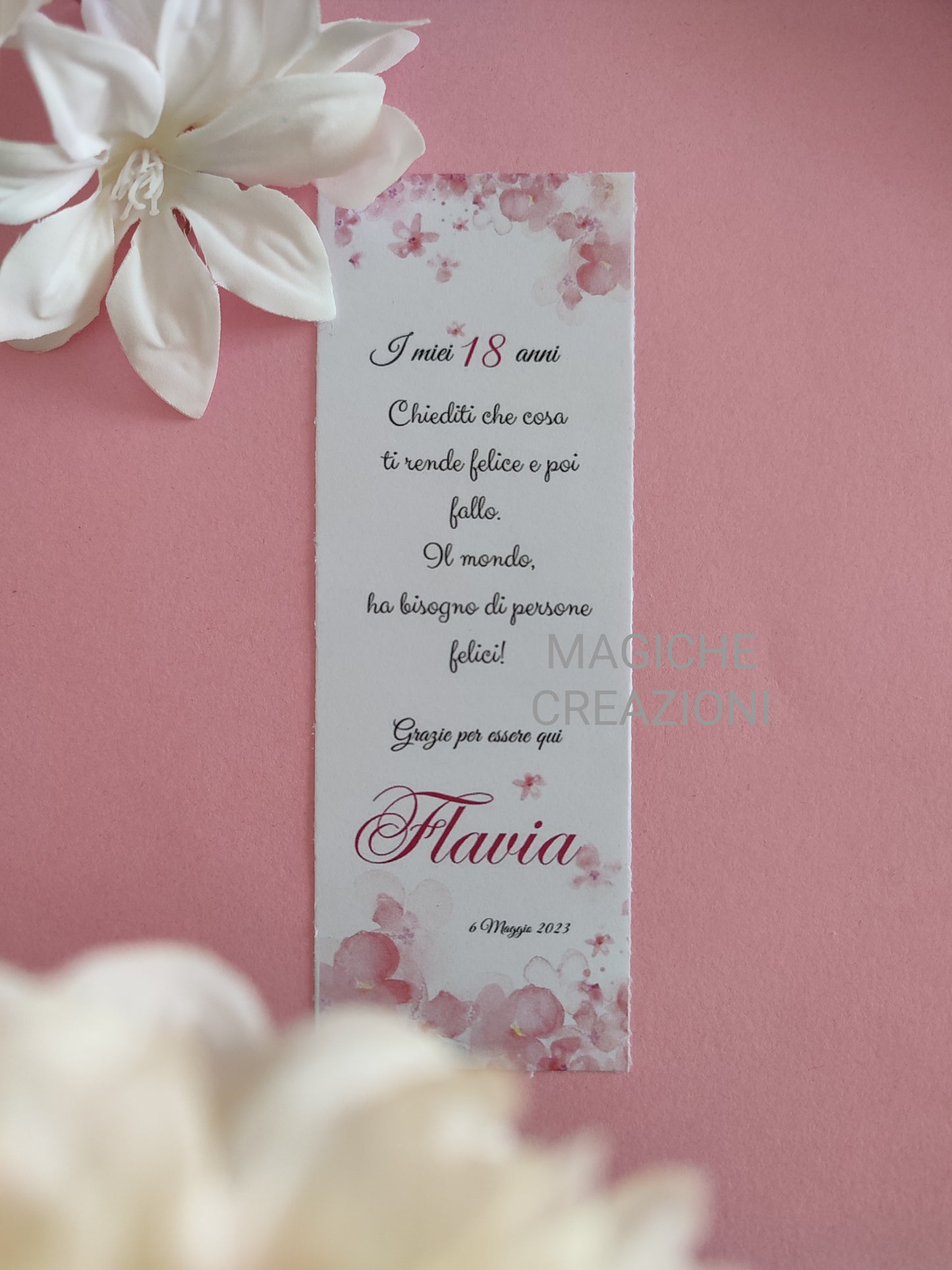 Segnaposto personalizzato