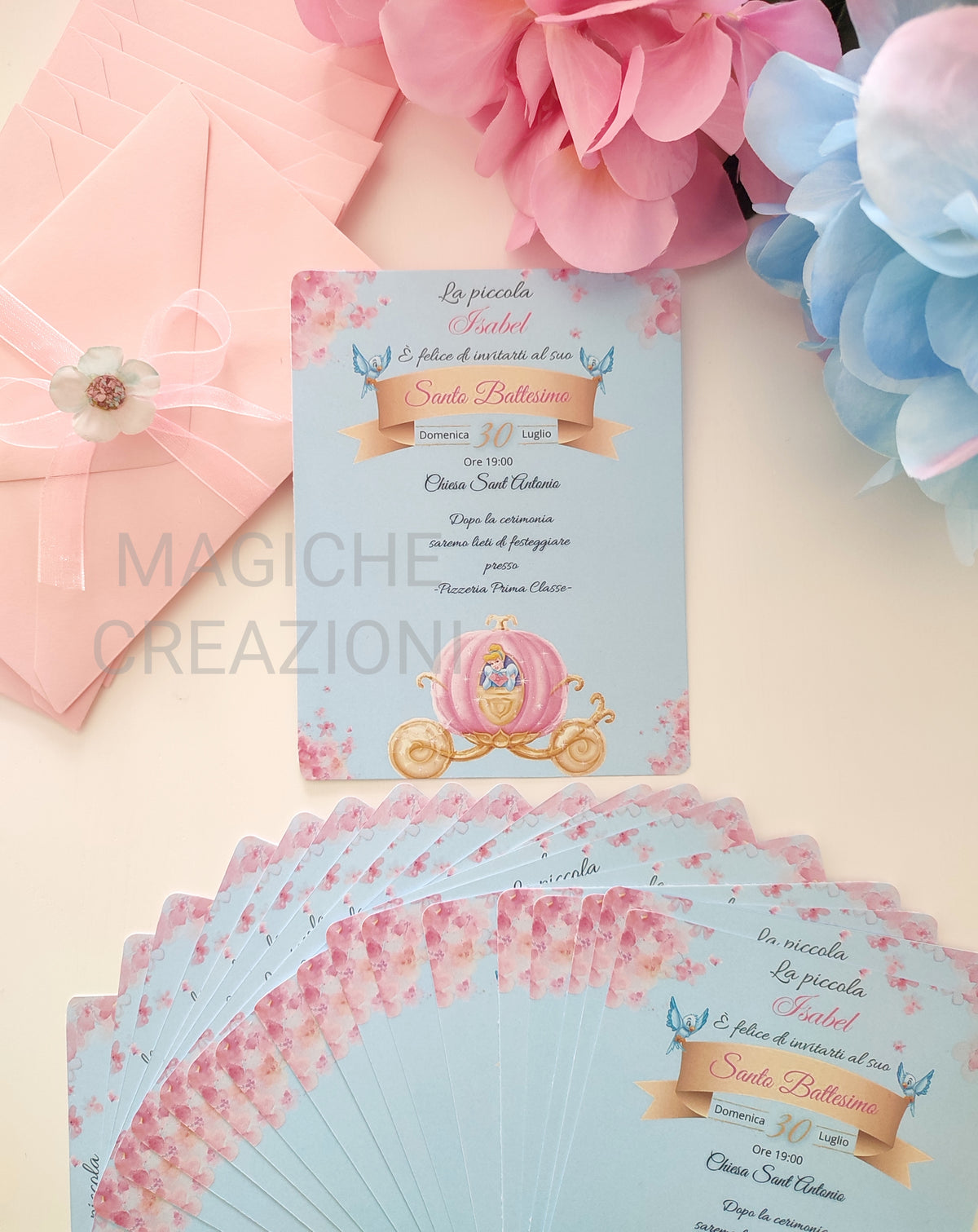 Invito cartaceo semplice personalizzato