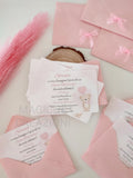 Invito cartaceo con fiocchetto e bustina – Events Designer