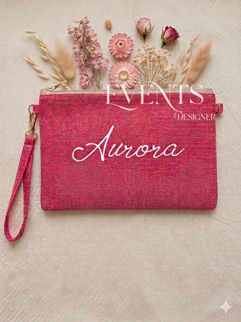 Pochette juta personalizzata