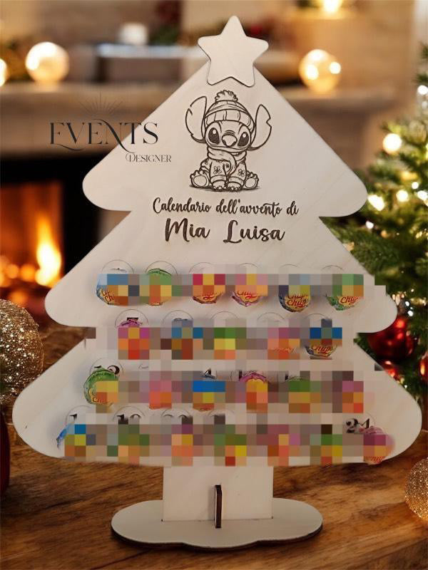 Calendario dell'Avvento personalizzato per bambini