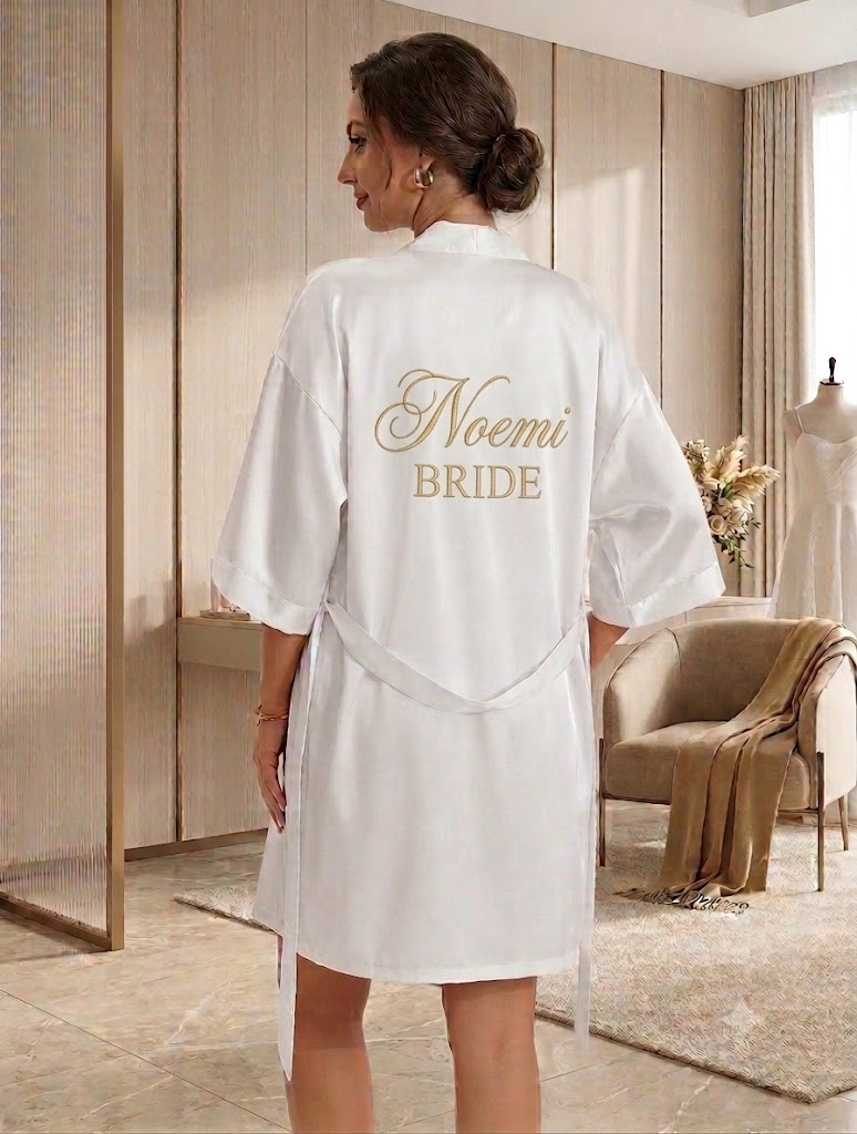 Vestaglia sposa personalizzata – dettaglio 4