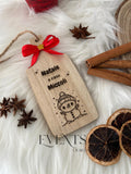 Tagliere in legno inciso personalizzato
