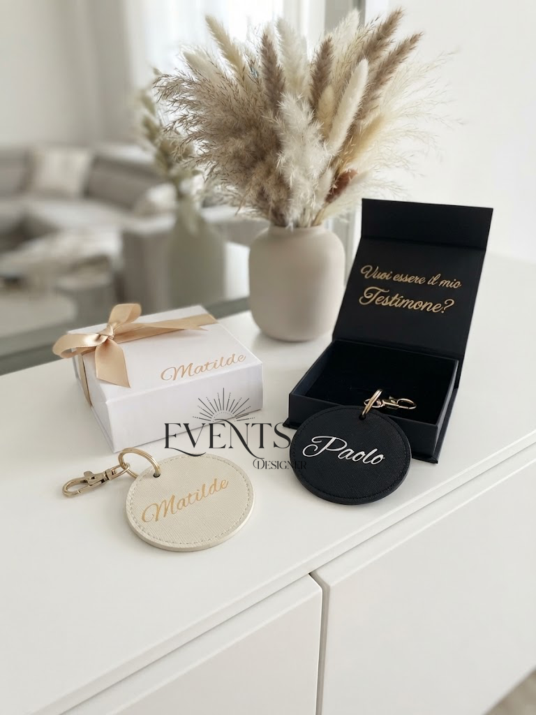 Mini box regalo con portachiavi personalizzato
