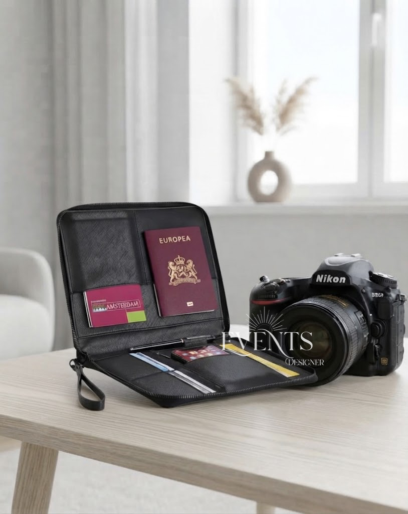 Porta documenti da viaggio personalizzato – dettaglio 4