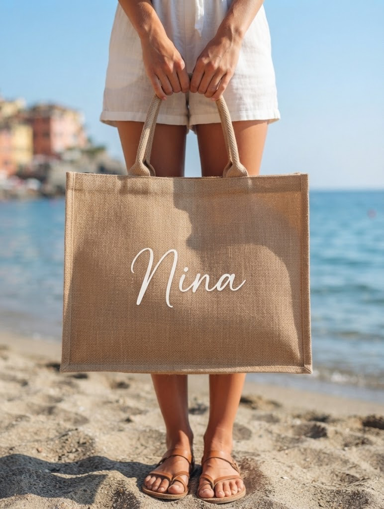 Borsa in juta personalizzata