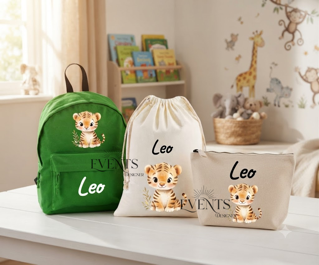 Set asilo e viaggio personalizzato con nome