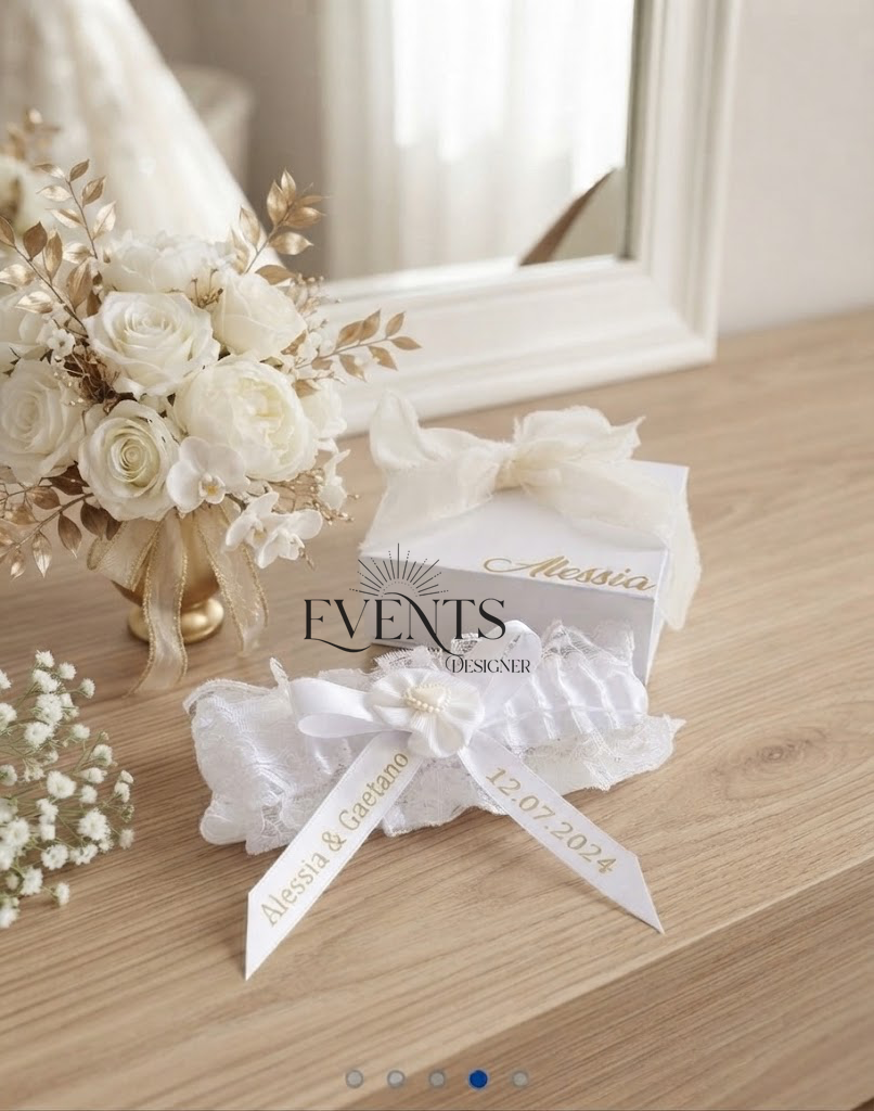 Giarrettiera sposa personalizzata