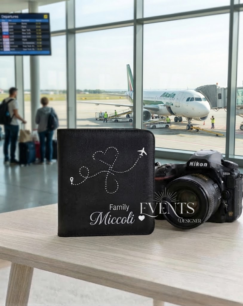 Porta documenti da viaggio personalizzato – dettaglio 2