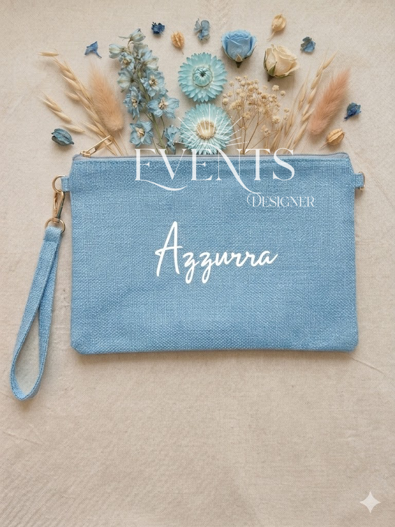 Pochette juta personalizzata