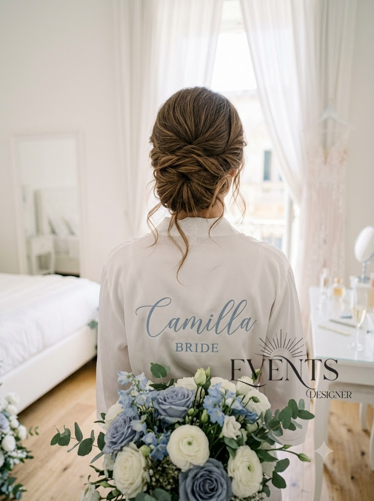 Vestaglia sposa personalizzata – dettaglio 2