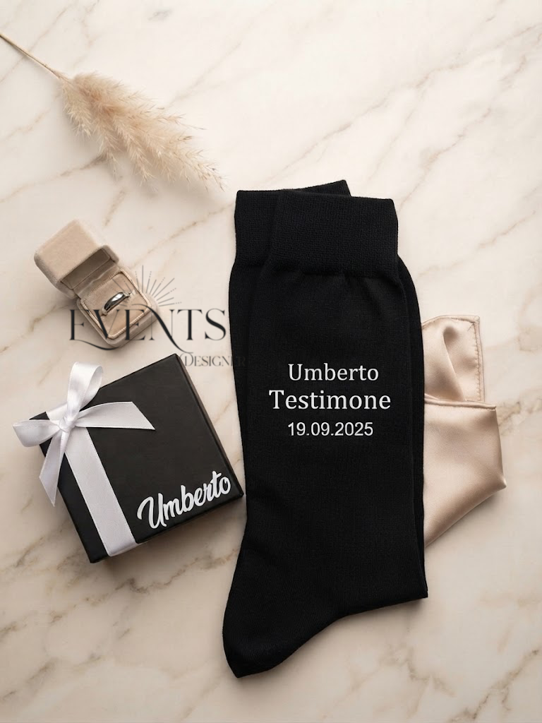 Calze uomo in filo di Scozia personalizzate