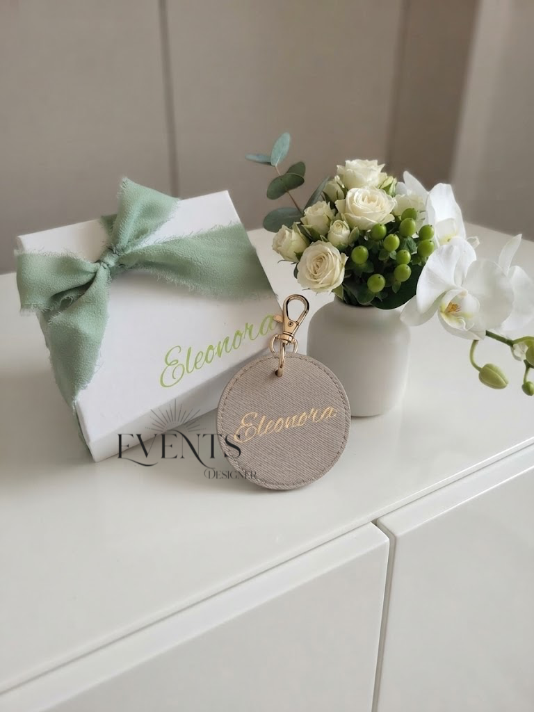 Mini box regalo con portachiavi personalizzato – dettaglio 8