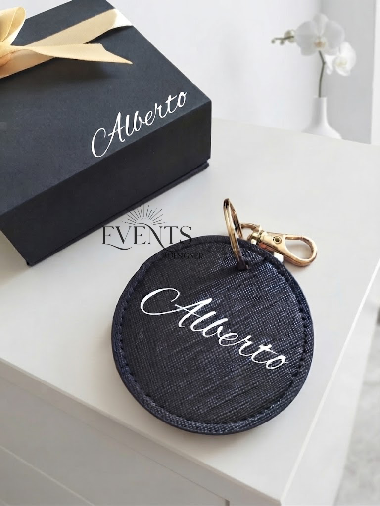 Mini box regalo con portachiavi personalizzato