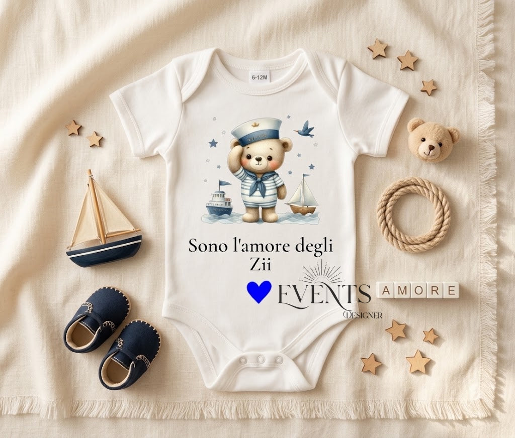 Body neonato personalizzato
