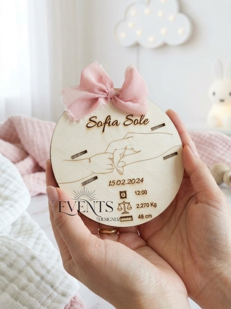 Porta braccialetto nascita personalizzato – Events Designer