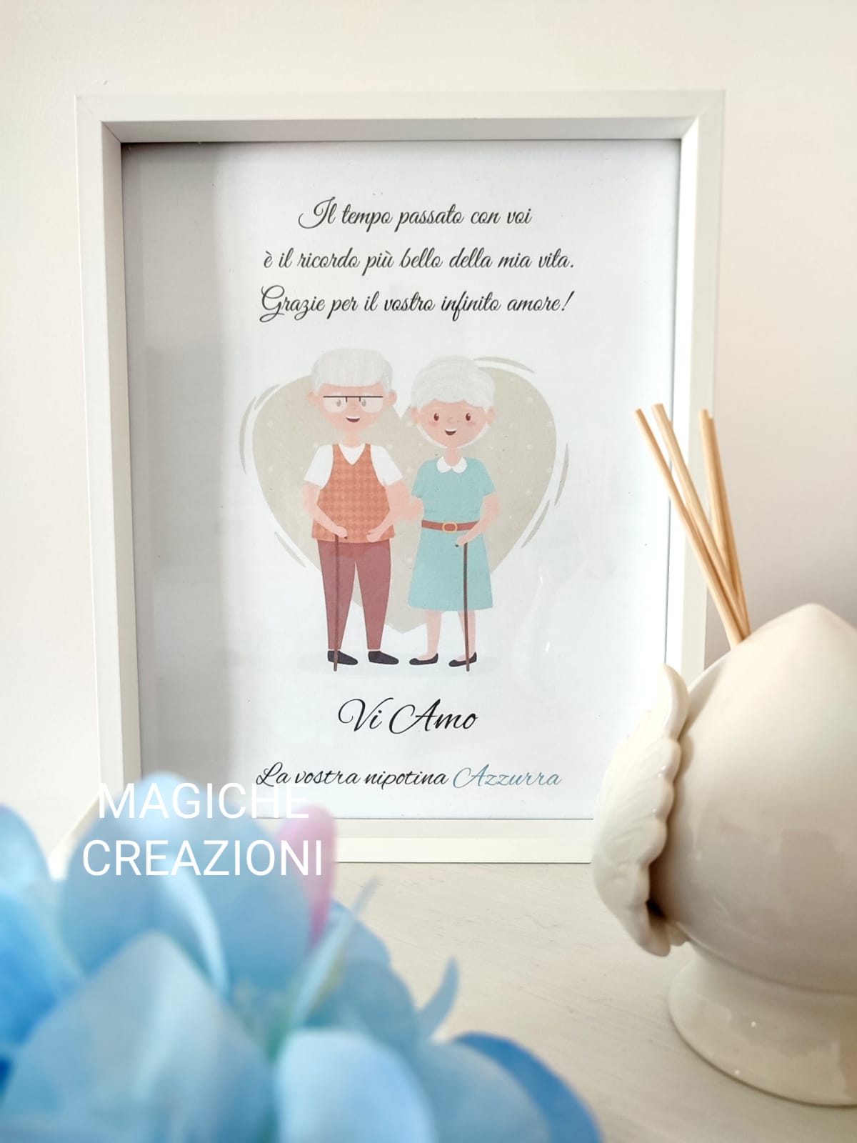 Quadretto portafoto personalizzato per i nonni