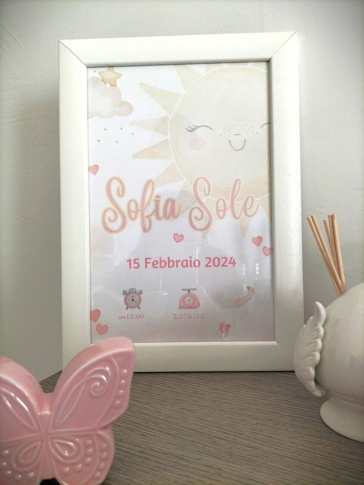 Quadretto nascita personalizzato – Events Designer