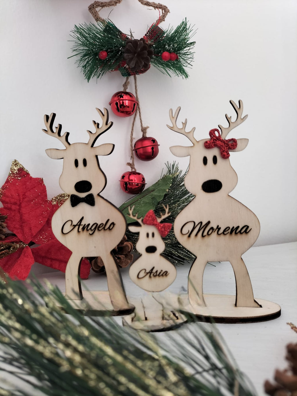 Renne natalizie in legno personalizzate – Events Designer