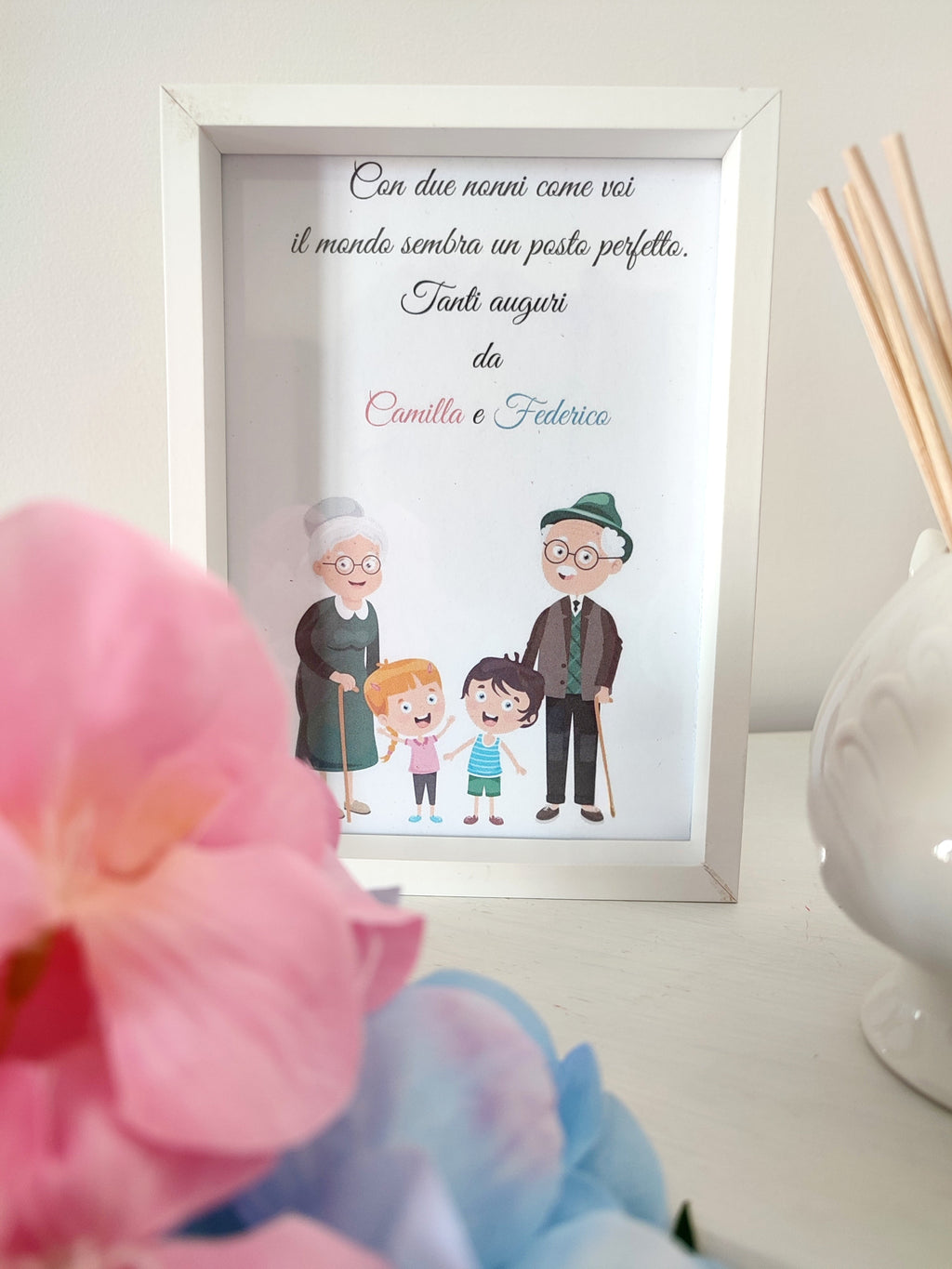 Quadretto per la Festa dei Nonni personalizzato – dettaglio 2