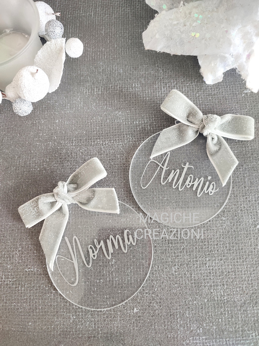 Sfera natalizia in plexiglass personalizzata – Events Designer