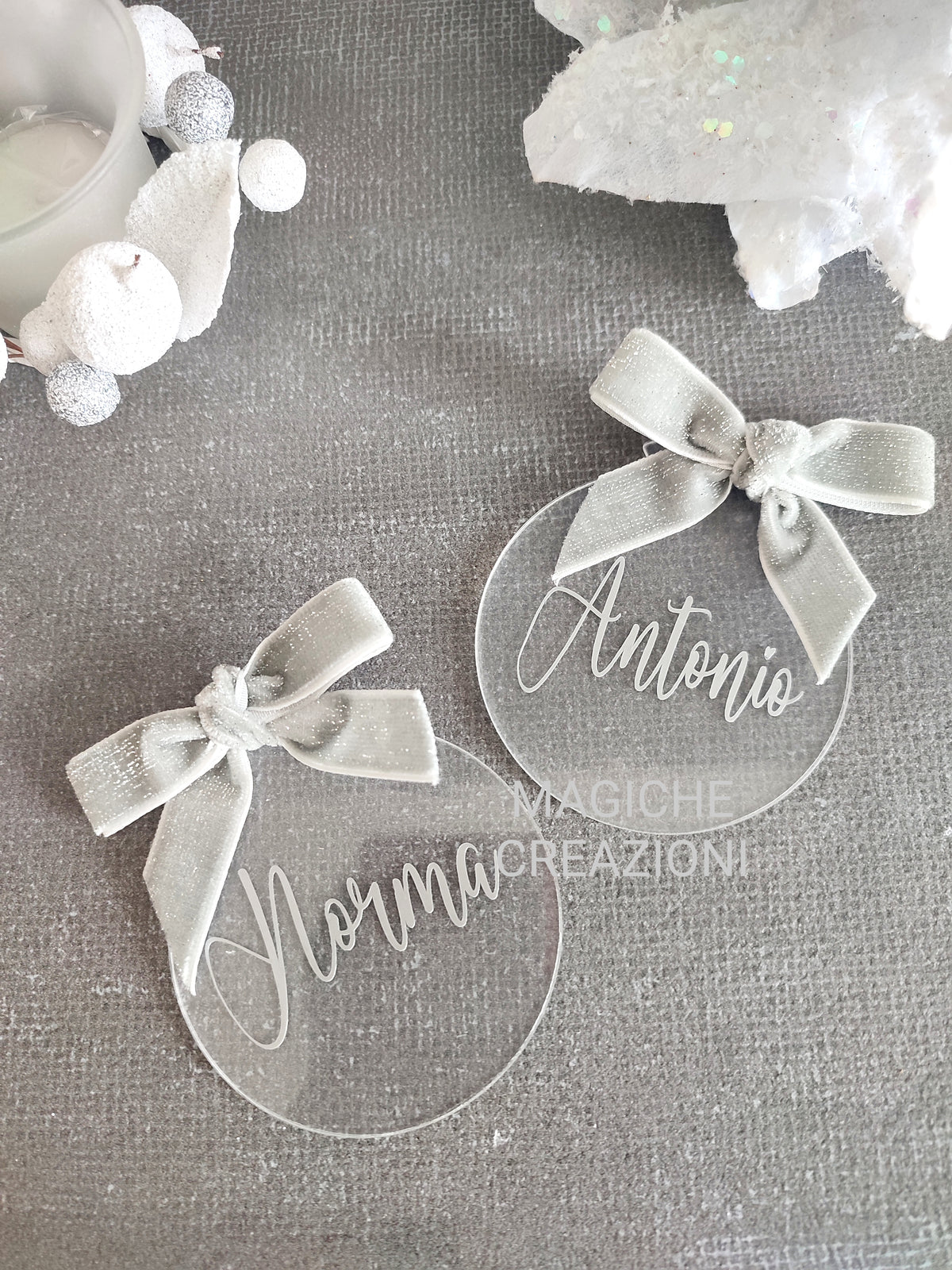 Sfera natalizia in plexiglass personalizzata – Events Designer