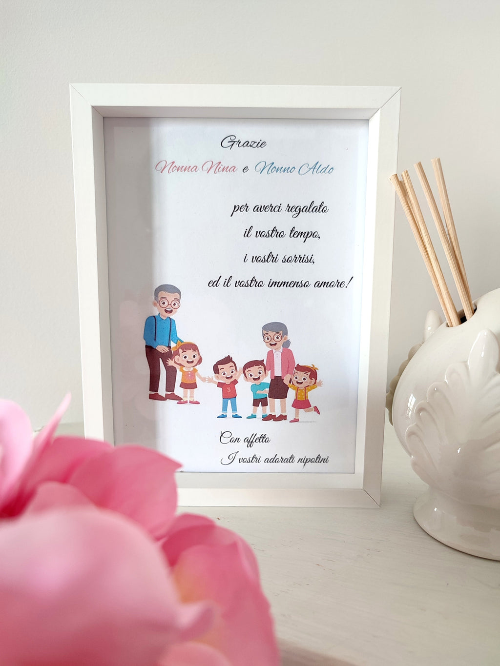 Quadretto per la Festa dei Nonni personalizzato – dettaglio 5