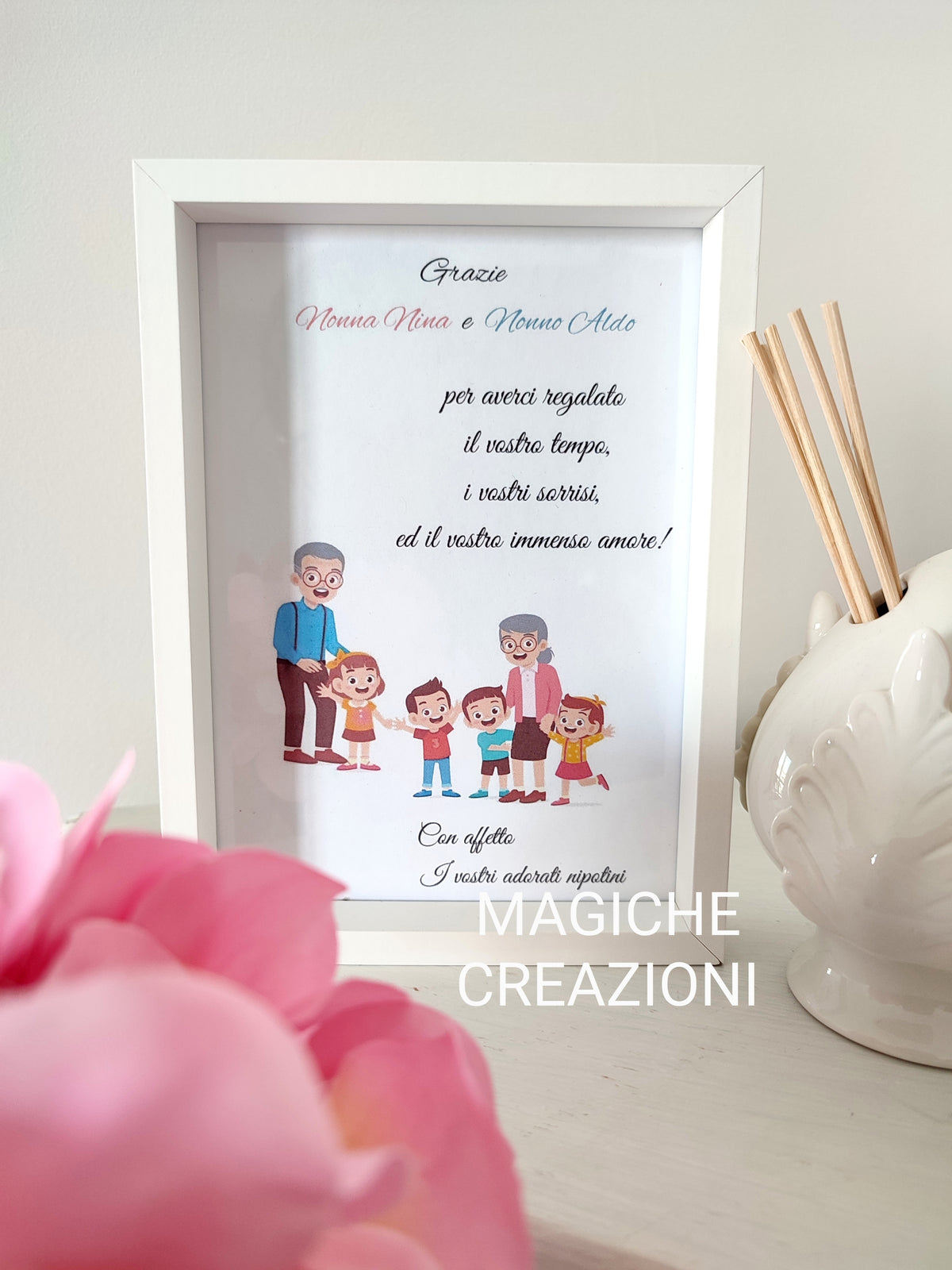 Quadretto per la Festa dei Nonni personalizzato